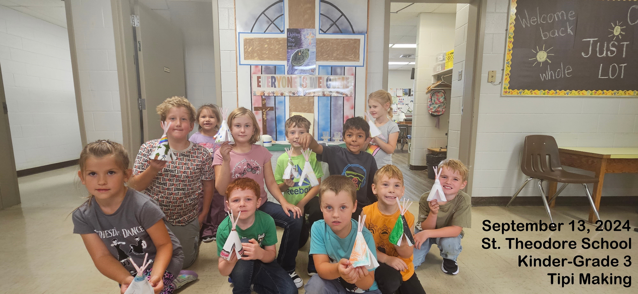 2024 09 13 01 K to 3 Tipi making